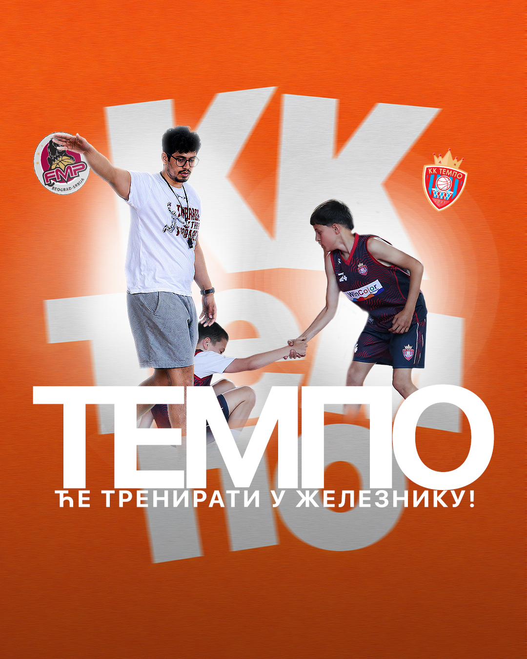 KK Tempo social media post, training in Zeleznik